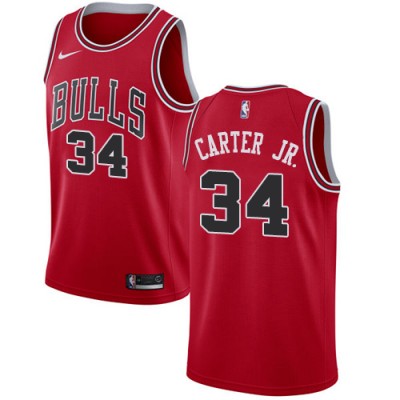 Nike Chicago Bulls #34 Wendell Carter Jr. Red NBA Swingman Icon Edition Jersey Men's